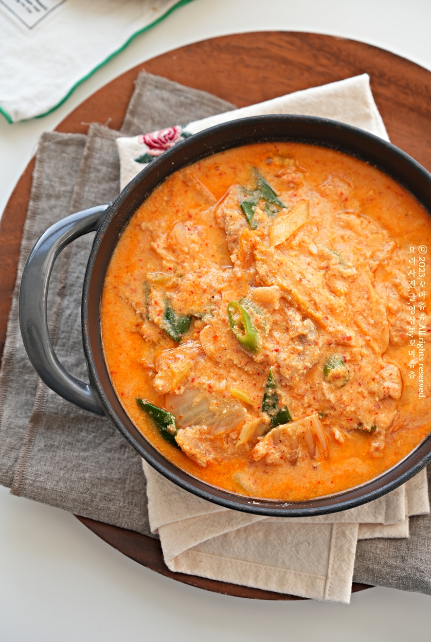 김치 비지찌개 콩비지찌개 만드는 법 맛보장 돼지고기 비지찌개 레시피 콩비지 요리