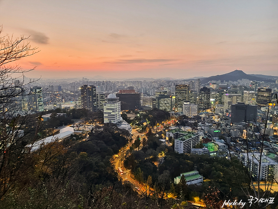 N서울타워 남산타워 전망대 드라이브 코스 서울 야경 명소