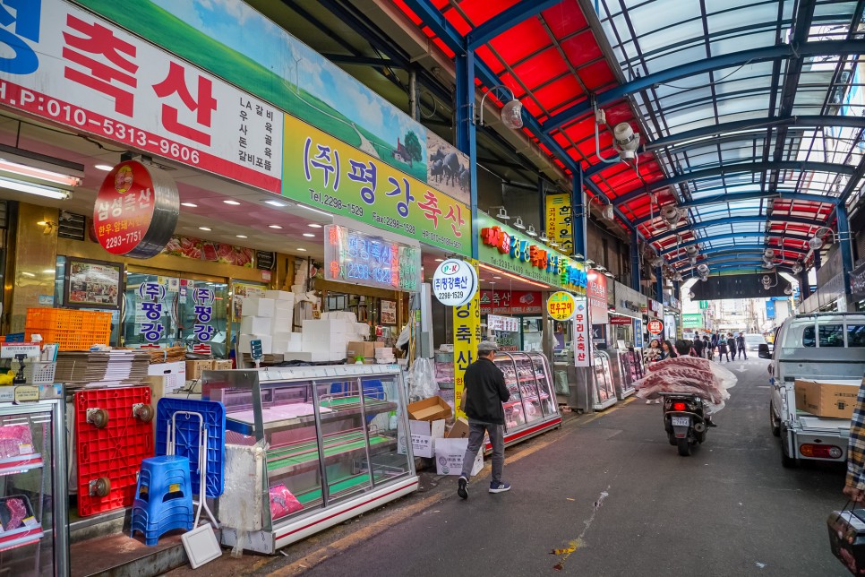 마장동 축산시장 하늘축산 마장동 인생 한우 소고기 가격, 주차장