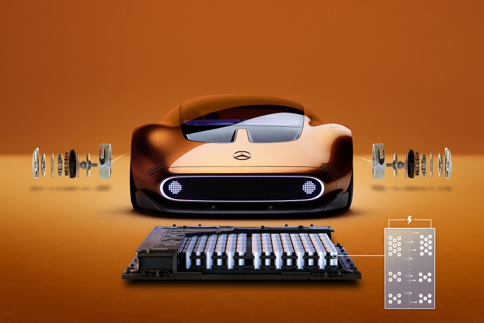 혁신적 모터 기술을 탑재한 메르세데스 벤츠의 컨셉트카(원-일레븐)
