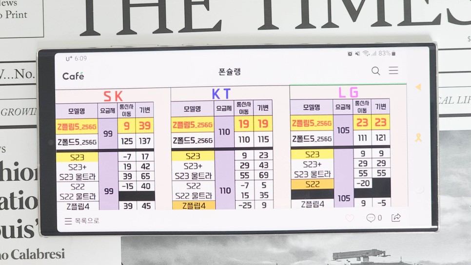 아이폰15 핑크 블루 가격 휴대폰 성지에서 쉽게 시세 비교하기