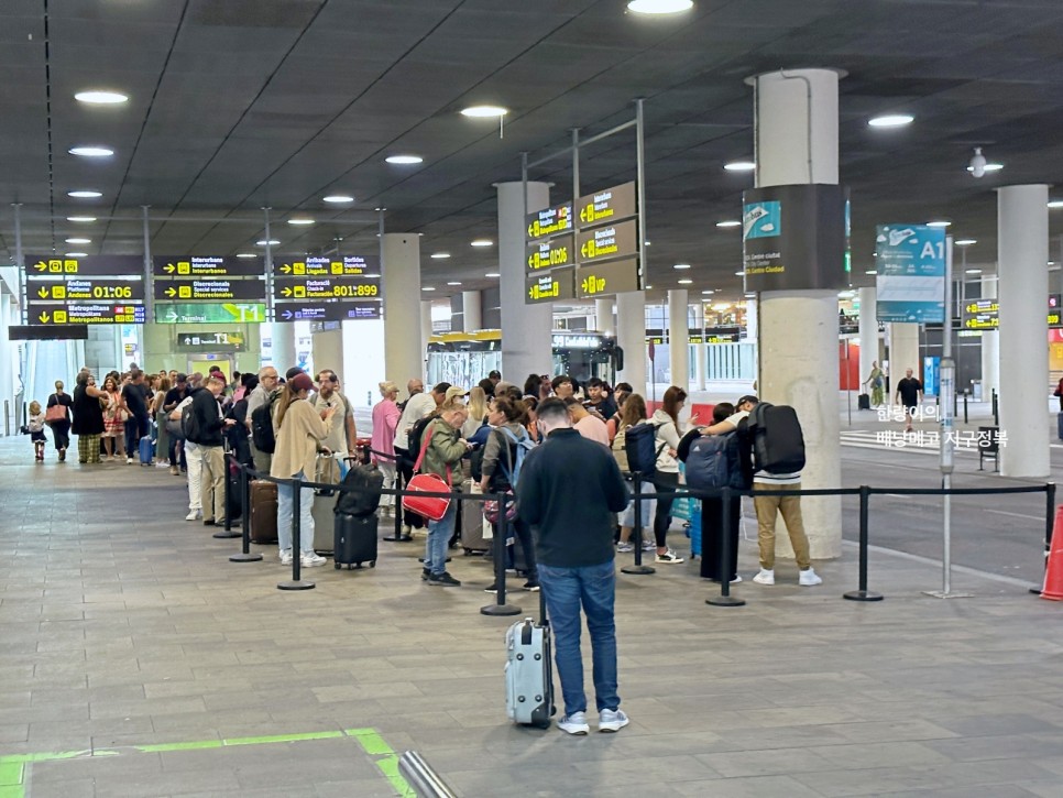 스페인 바르셀로나 항공권 예매 공항버스로 카탈루냐광장 가기