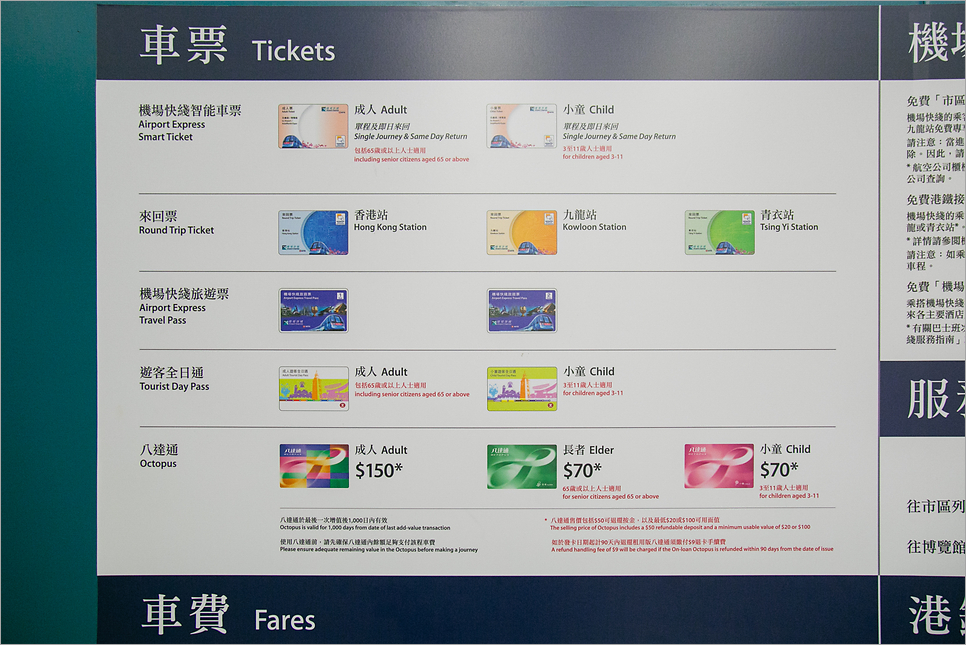 홍콩 옥토퍼스카드 구입 공항 수령 사용방법 홍콩여행준비물