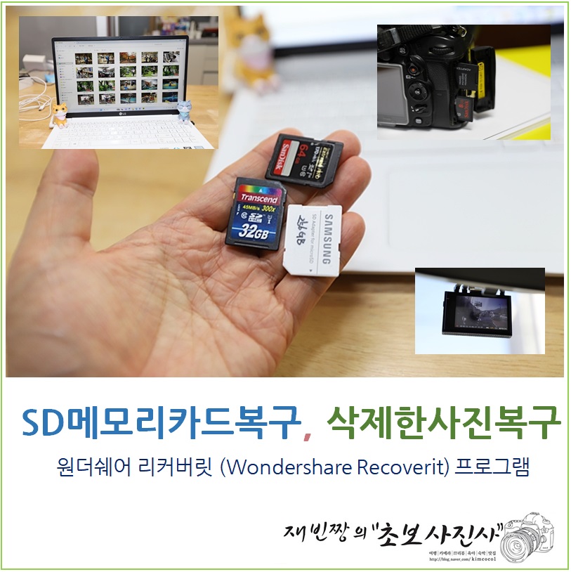 SD메모리카드 복구, 삭제한 사진복구 원더쉐어 리커버릿