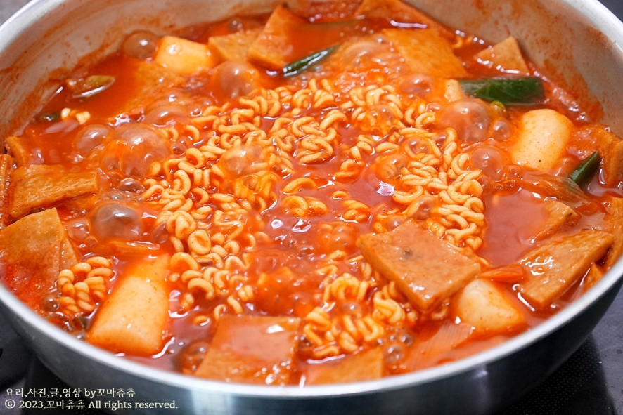국물 떡볶이 황금레시피 양념 라볶이 레시피 쌀 가래떡 떡볶이 소스 만들기 분식 간단 캠핑요리