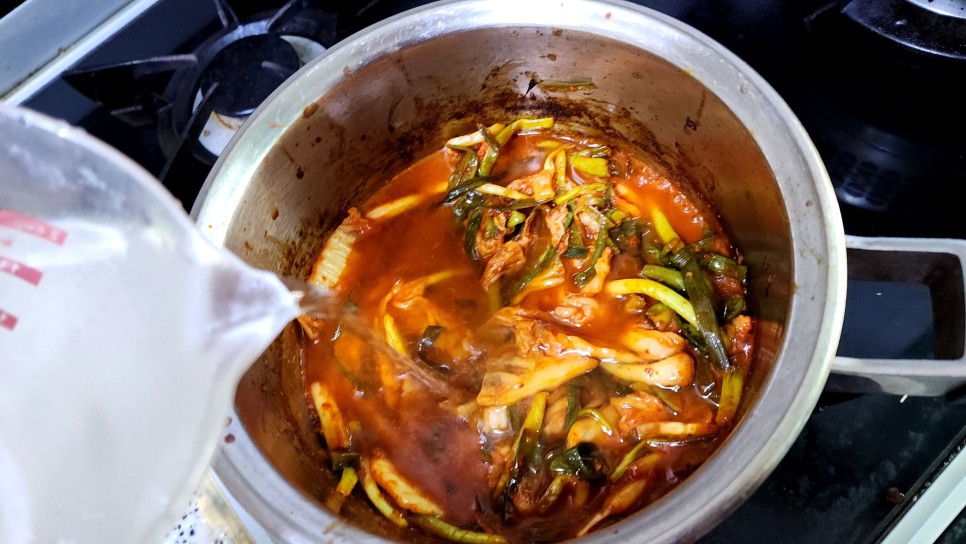 냉장고파먹기 파김치찌개 너무 신김치 김치찌개 재료 신김치지짐 쪽파요리