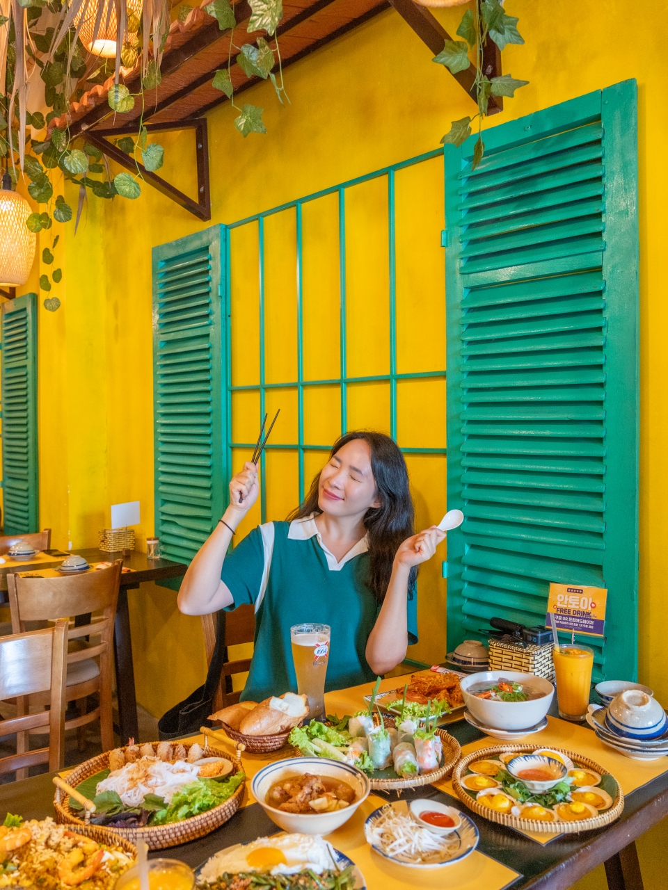 베트남 다낭 맛집 한시장 주변 쌀국수 벱꿰 안토이 메뉴 베트남 음식