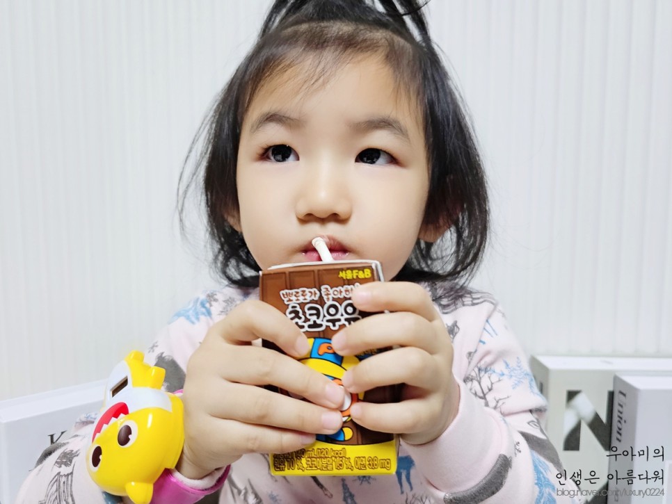 강원도산 원유 50% 이상 함유 어린이우유, 서울에프엔비 뽀로로우유 어린이간식!