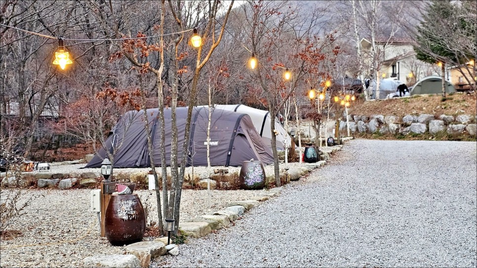 강원도 겨울여행 계곡 캠핑장 추천 힐링하기 좋은 흥정계곡 평창 캠핑장!