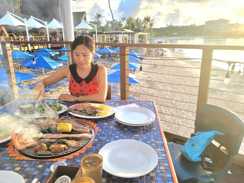 괌 PIC 리조트 골드카드 패키지 식당 가족 여행 숙소