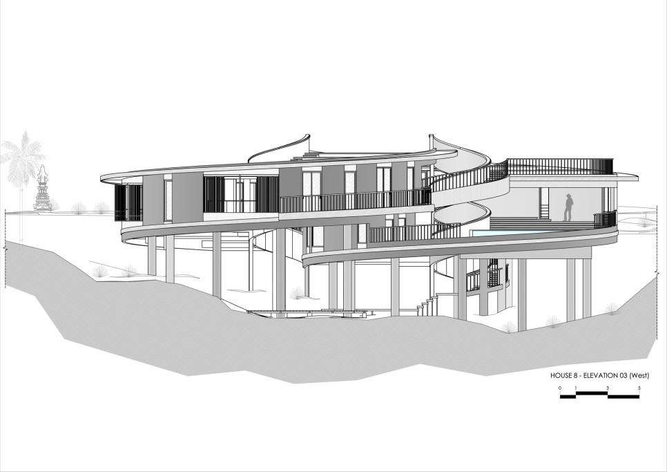 평범을 거부하다! 8자 나선형 구조의 발리 주택, The Loop Residence by Alexis Dornier