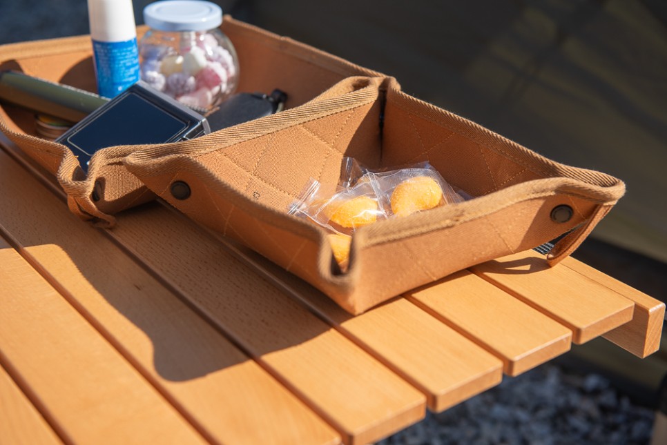 캠핑접시 냄비 받침대, 장갑 활용 가능한 카즈미 캔버스 필드 트레이세트