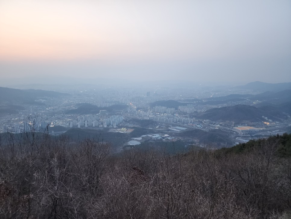 대전 식장산 일몰(Feat. 원미면옥, '23.03.29)