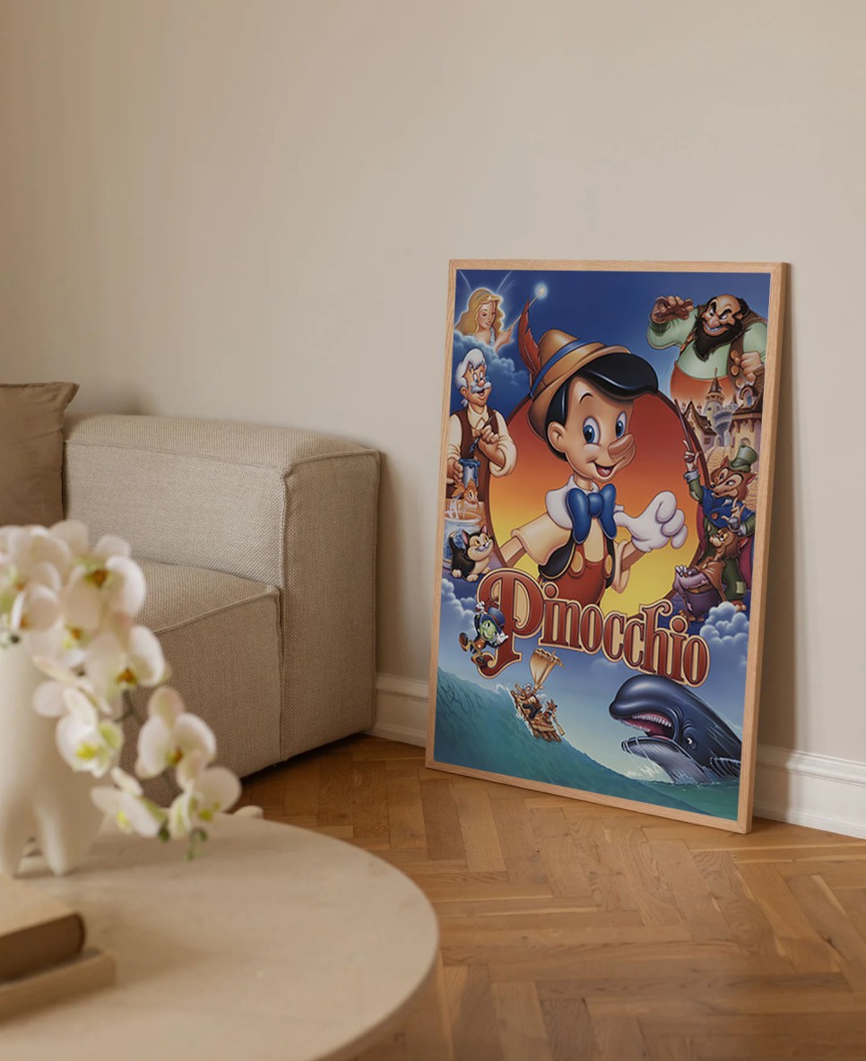 아이방 인테리어 디즈니 피노키오 포스터로 아이방 꾸미기