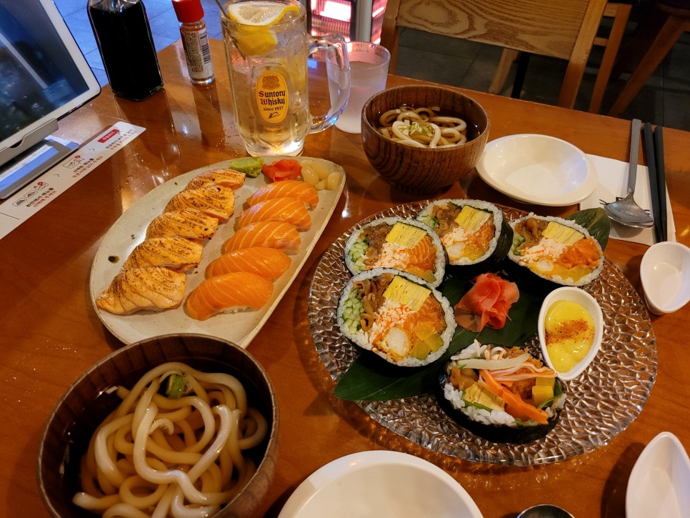 인천 부평구청 맛집 연어초밥 후토마끼 하이볼 환상의 조합 참새초밥