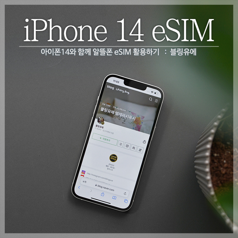 아이폰14 eSIM 개통과 알뜰폰 e심 활용하기