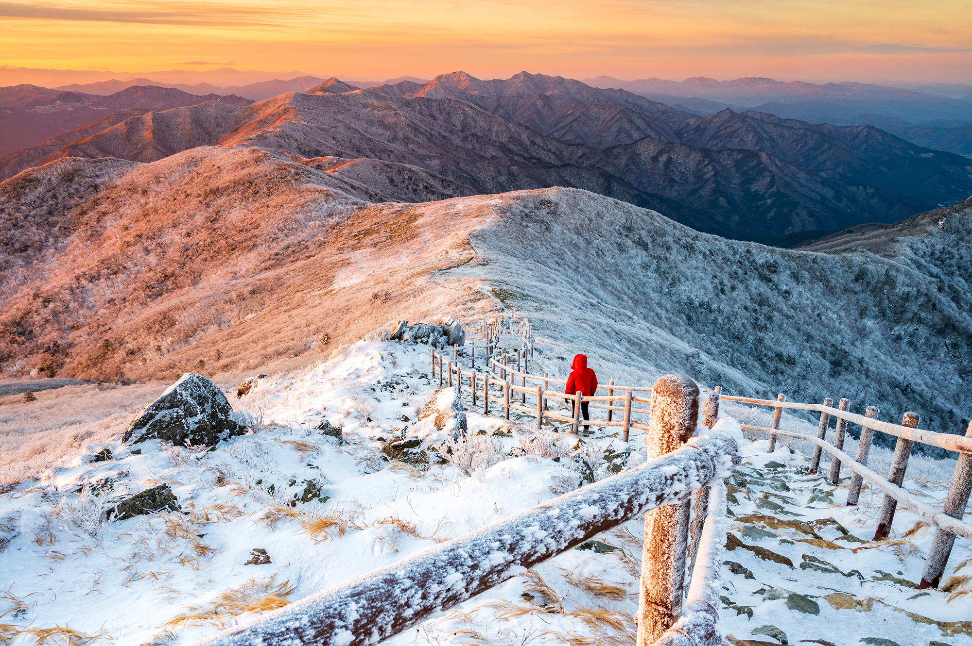 천안 흑성산 전망대 등산 코스, 겨울 풍경 사진