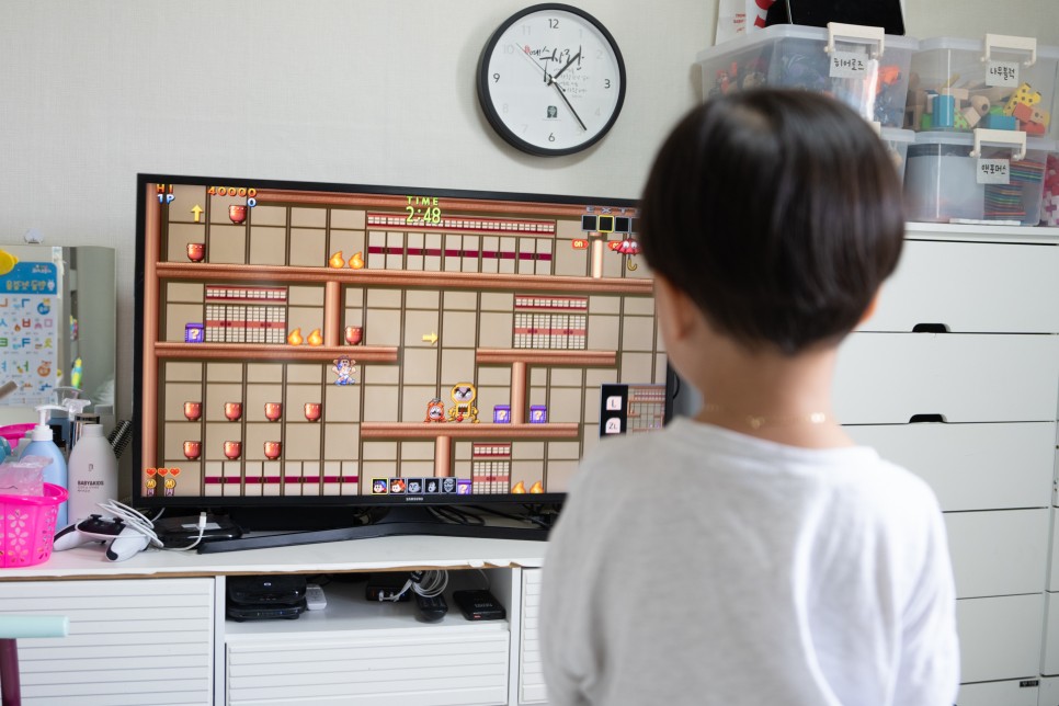 꾸러기오형제 / 닌텐도 스위치 OLED - 5살 아들과 함께 즐기기 좋은 아케이드 게임