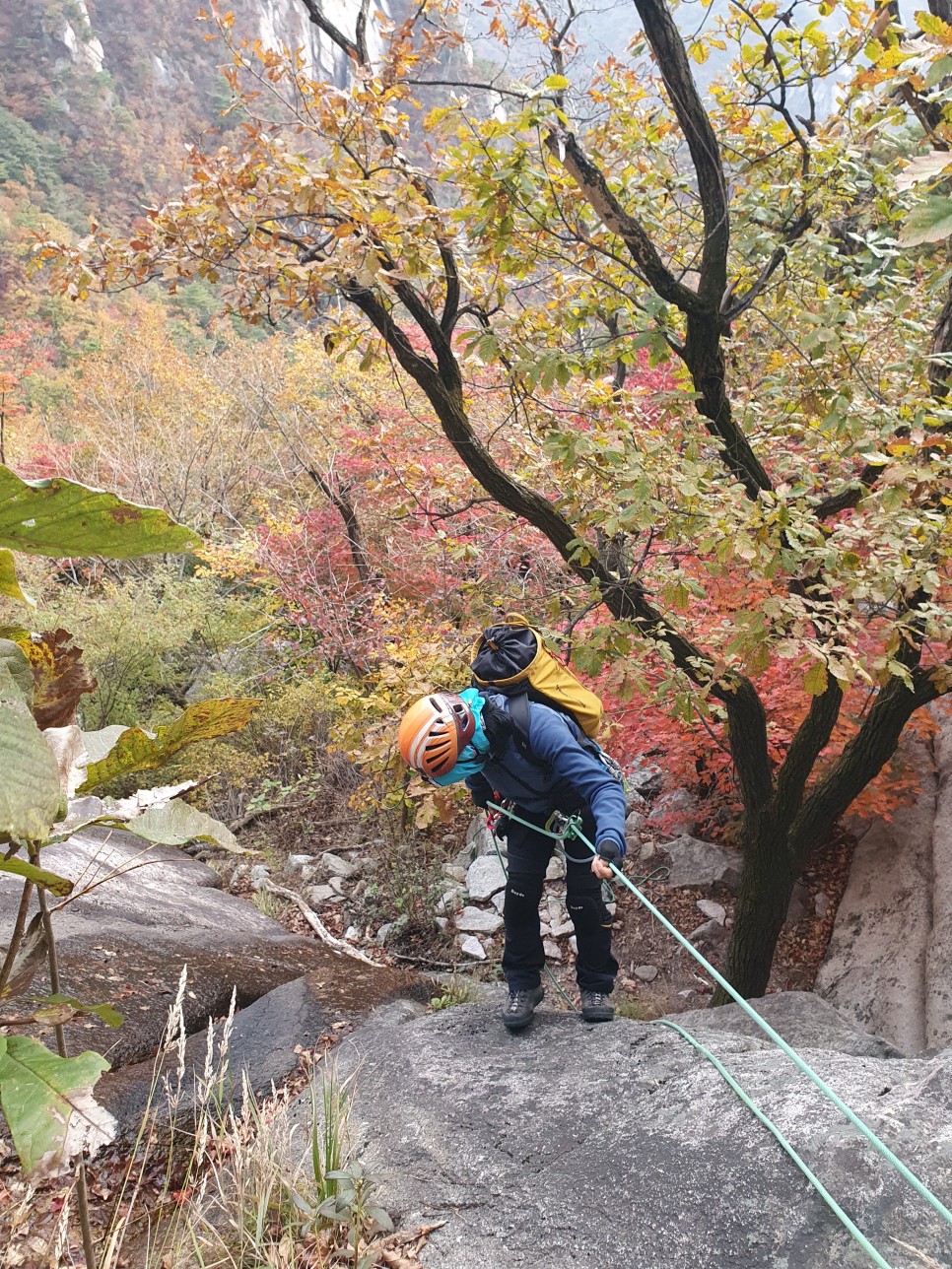 북한산 등산, 백운대 단풍 릿지 (파랑새릿지~ 백운대 ~ 김계남릿지~서벽밴드 ~ 시발클럽)