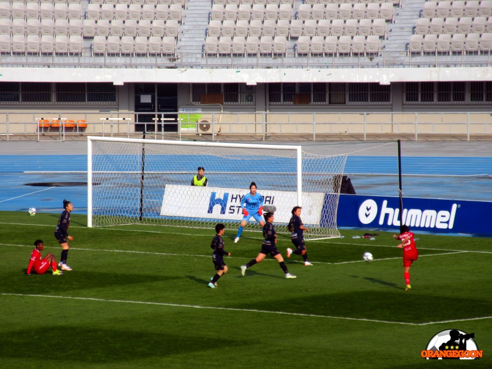 [2023.11.19 * 1/2, 전반전 화보] 수원 FC 위민 vs 인천 현대제철 레드엔젤스, 현대제철 2023 WK리그 챔피언결정전 1차전 ~ 경기 수원, 수원 종합 운동장