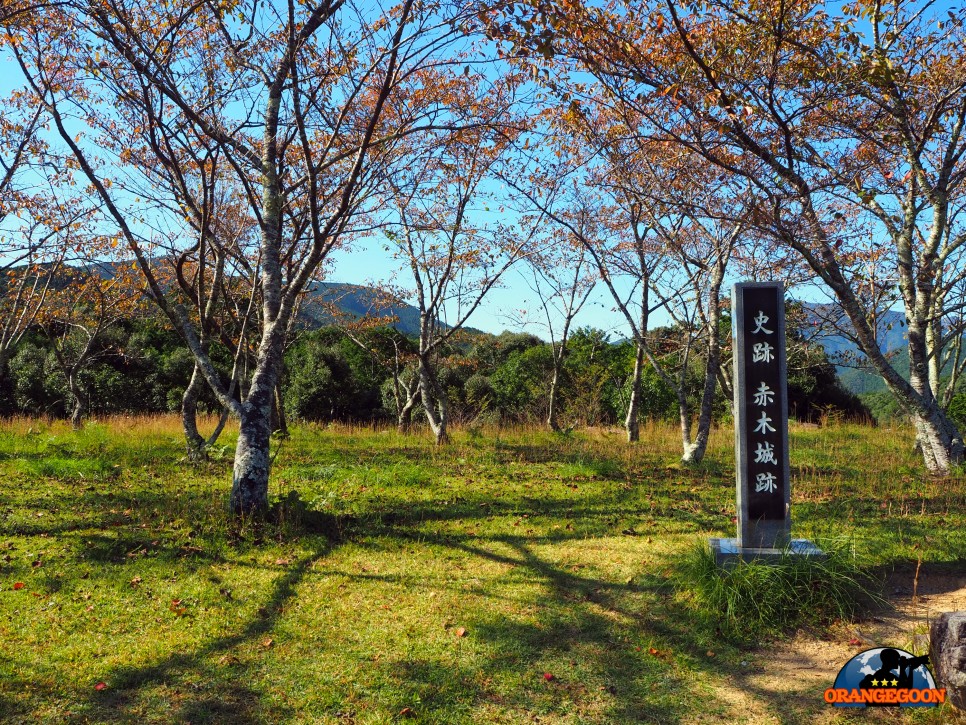 (일본 미에현 구마노 / 아카기 성터) 축성의 장인 도도 다카토라의 작품. 하지만 26년밖에 쓰지 못했다오... 赤木城跡 Akagi Castle Ruins