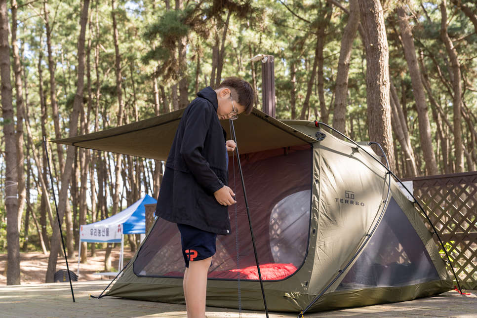 4인용 캠핑 텐트 추천 테르보 돔텐트 프리모 설치 쉬운 면텐트