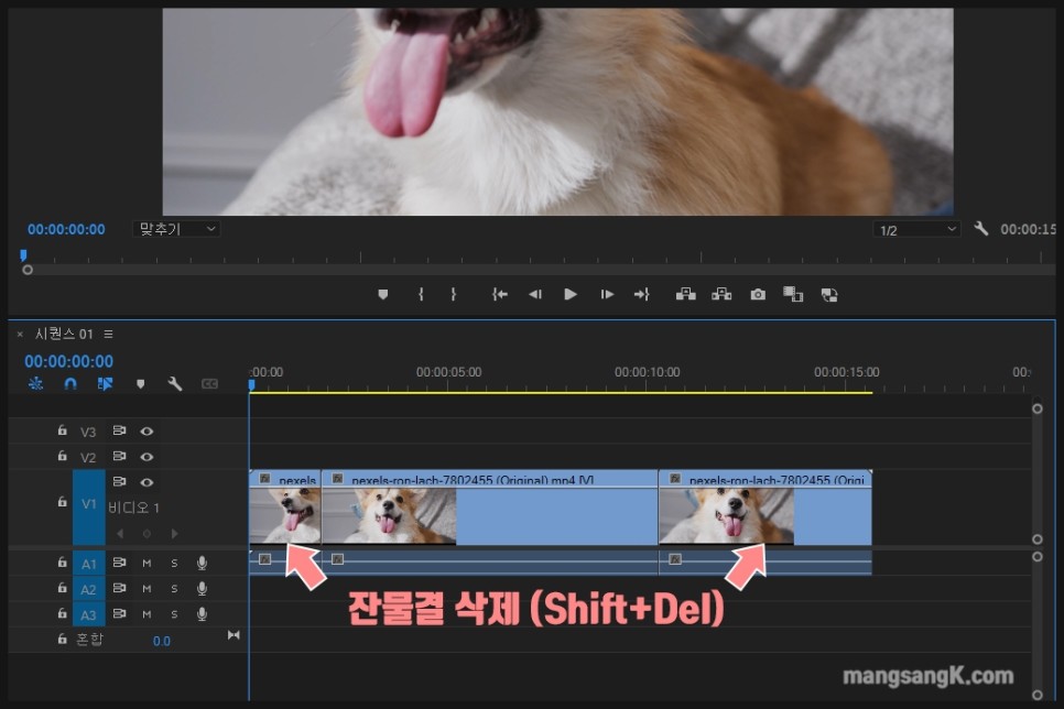 동영상 편집 프로그램에서 mp4 영상 변환 gif 만들기