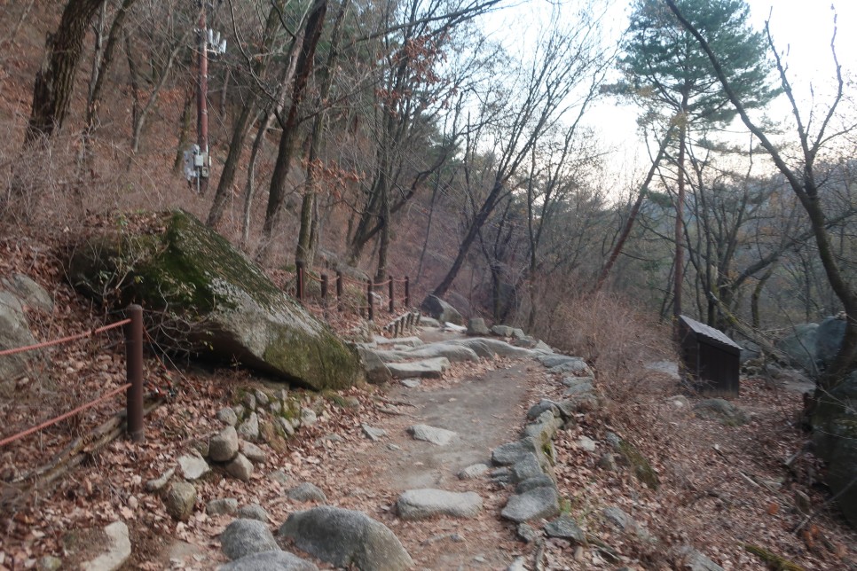 가을의 끝자락, 겨울의 시작이었던 도봉산 등산코스 풍경