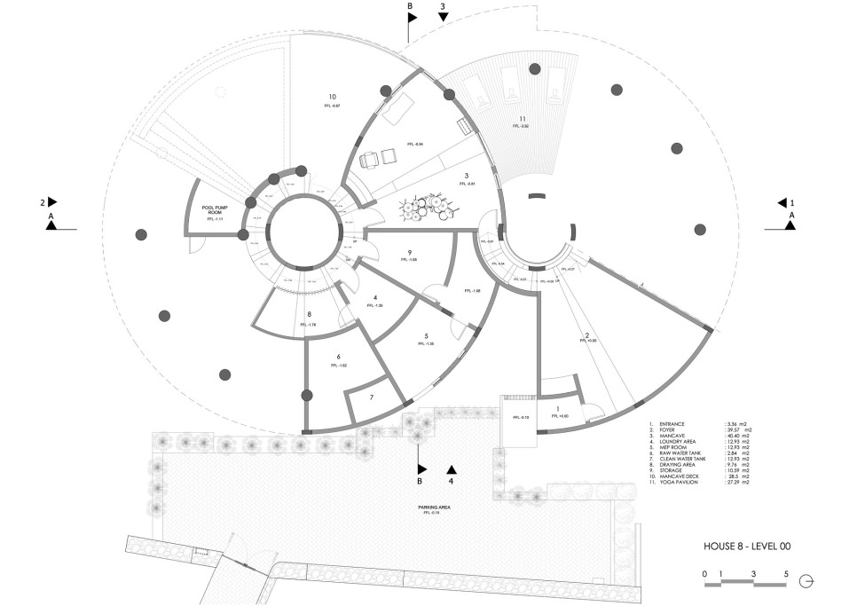 평범을 거부하다! 8자 나선형 구조의 발리 주택, The Loop Residence by Alexis Dornier