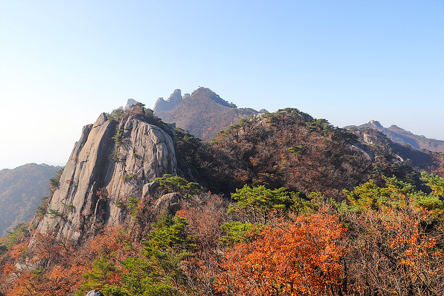 [북한산국립공원] 도봉산 포대능선~신선대~오봉~우이암 코스 / 가을단풍과 기암