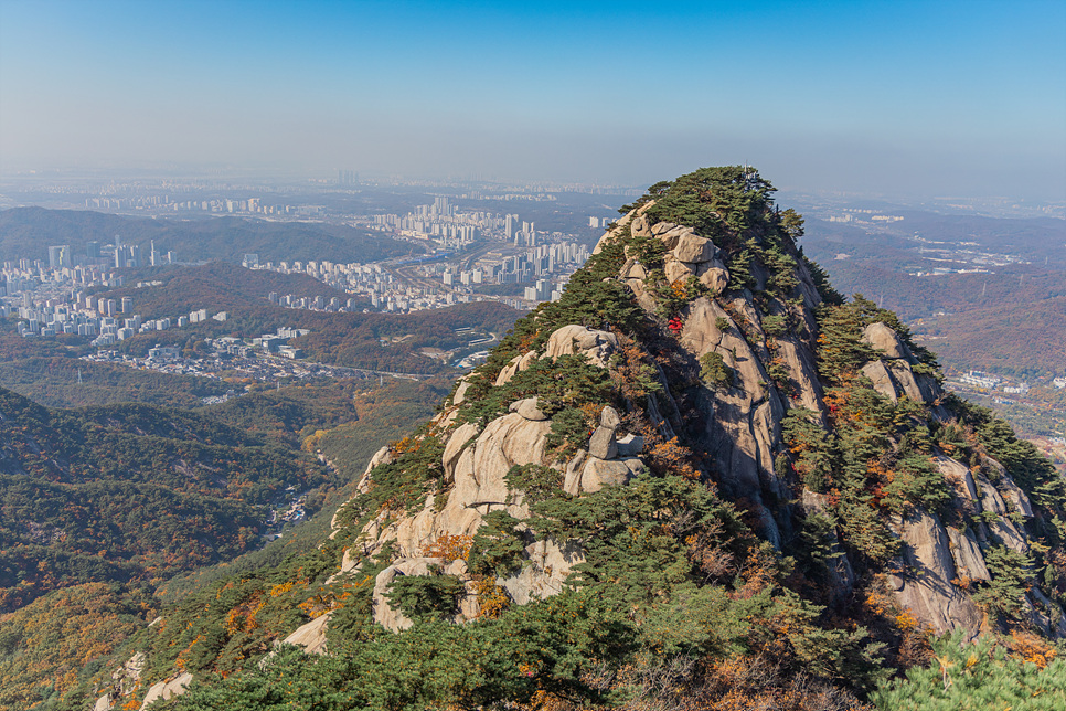 서울 단풍 등산 북한산 국립공원 북한산성 국녕사 의상능선