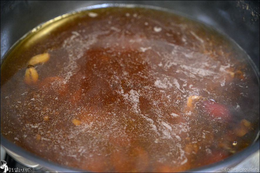 수제 대추청 만드는법 진한 대추차 만들기 대추생강청 끓이는법