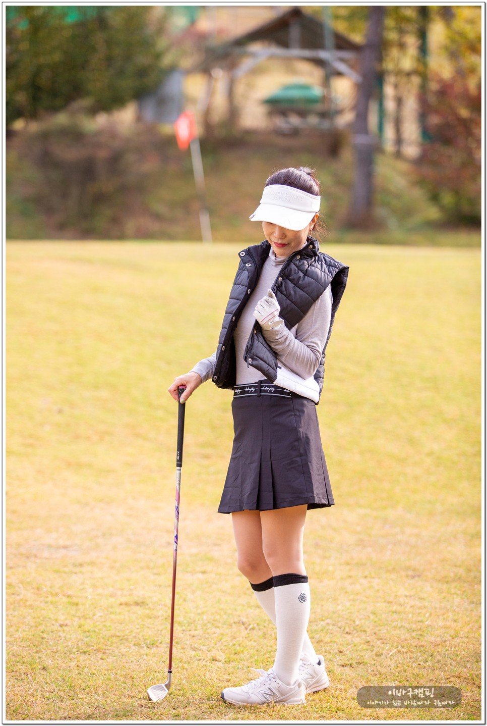 여성 골프복 고스피어 골프패딩조끼 가을 환절기 골프웨어