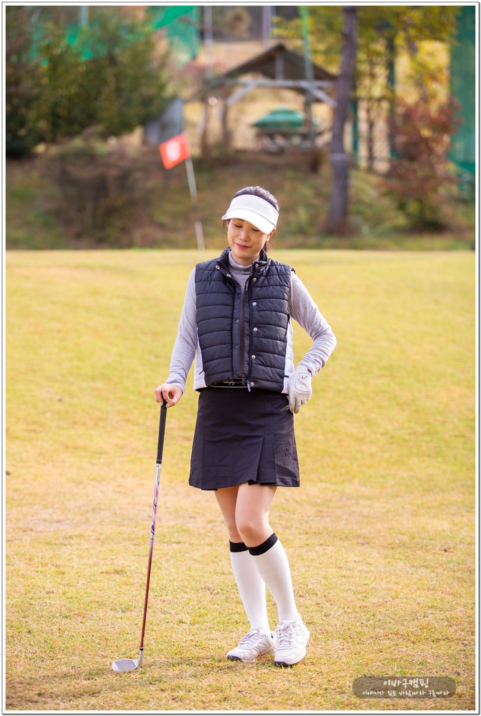 여성 골프복 고스피어 골프패딩조끼 가을 환절기 골프웨어