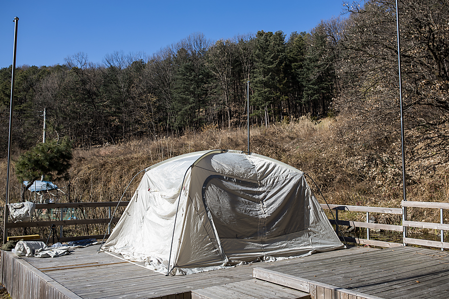장박 캠핑 4인용텐트 리빙쉘텐트 폴라리스 타우루스 베타 거실형 텐트 사용 후기
