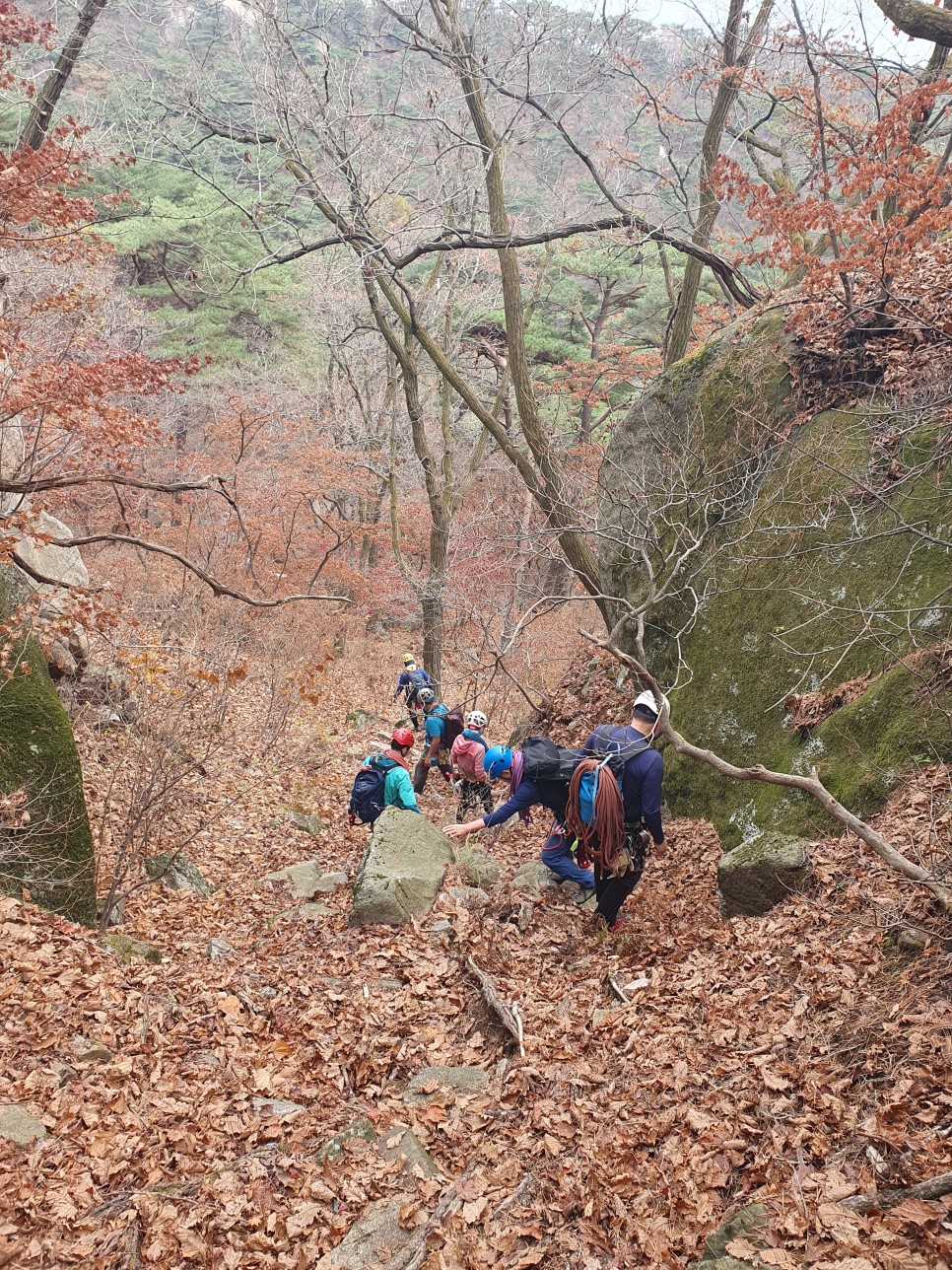 도봉산 등산, 낭만길 릿지 가을 산행