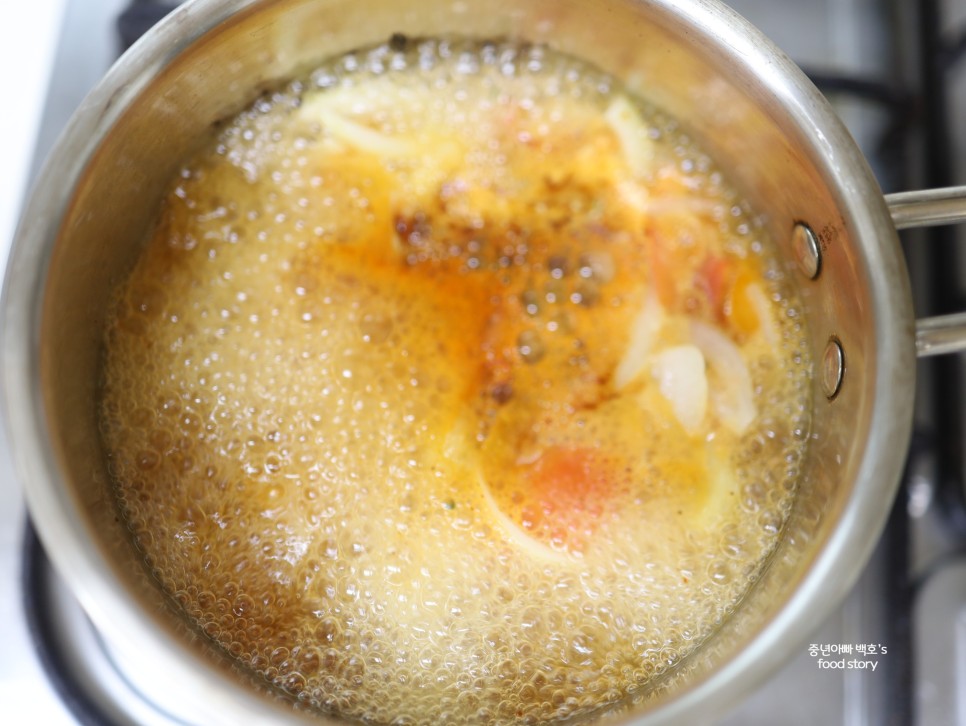 토마토 라면 맛있게 끓이는법 콩나물 해장라면 레시피