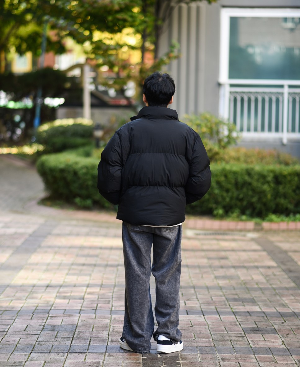 무신사 스탠다드 남자 데일리 푸퍼 숏패딩 자켓 겨울 코디 OOTD