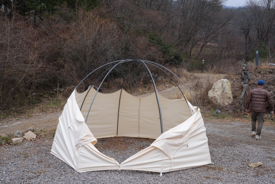 캠핑 돔 추천 면 텐트 아늑멍쉘터 360 자립형