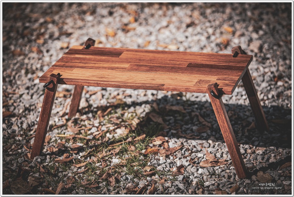 리프팩토리 캠핑쉘프 감성있는 조립식 사이드 캠핑 우드백 테이블