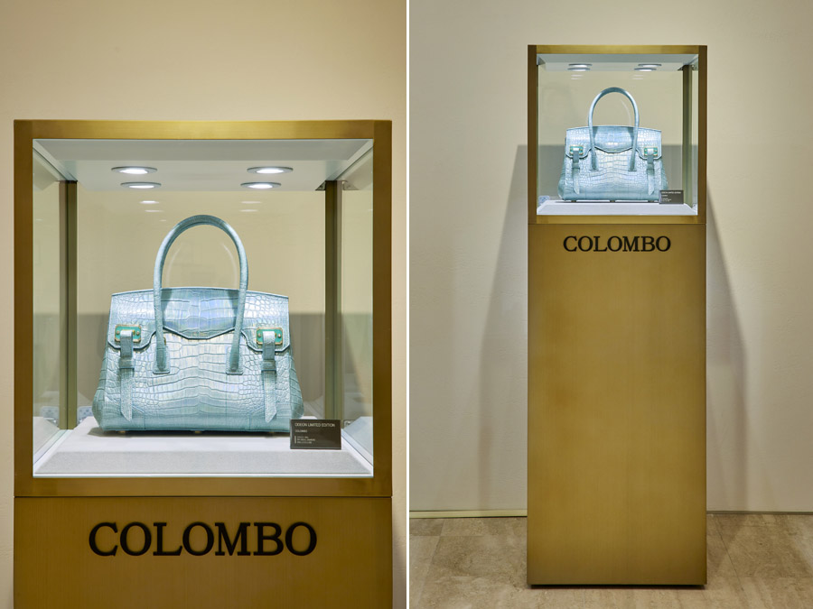 명품 가방 브랜드 콜롬보(COLOMBO) 매장 현대백화점 압구정 본점 여성 토트백 오데온 백