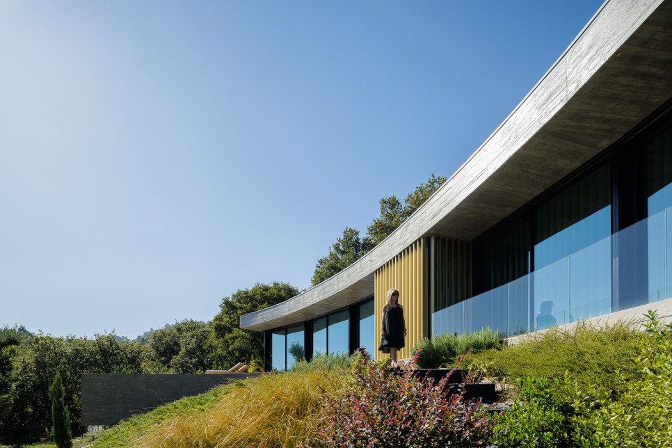 자연을 품어 안은, 수영장 일체형 주택, Casa De Bouro by Mutant Arquitectura & Design