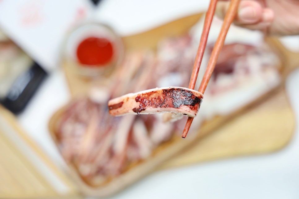 오징어숙회 오징어구이 통통한 아이엔씨푸드 오징어요리