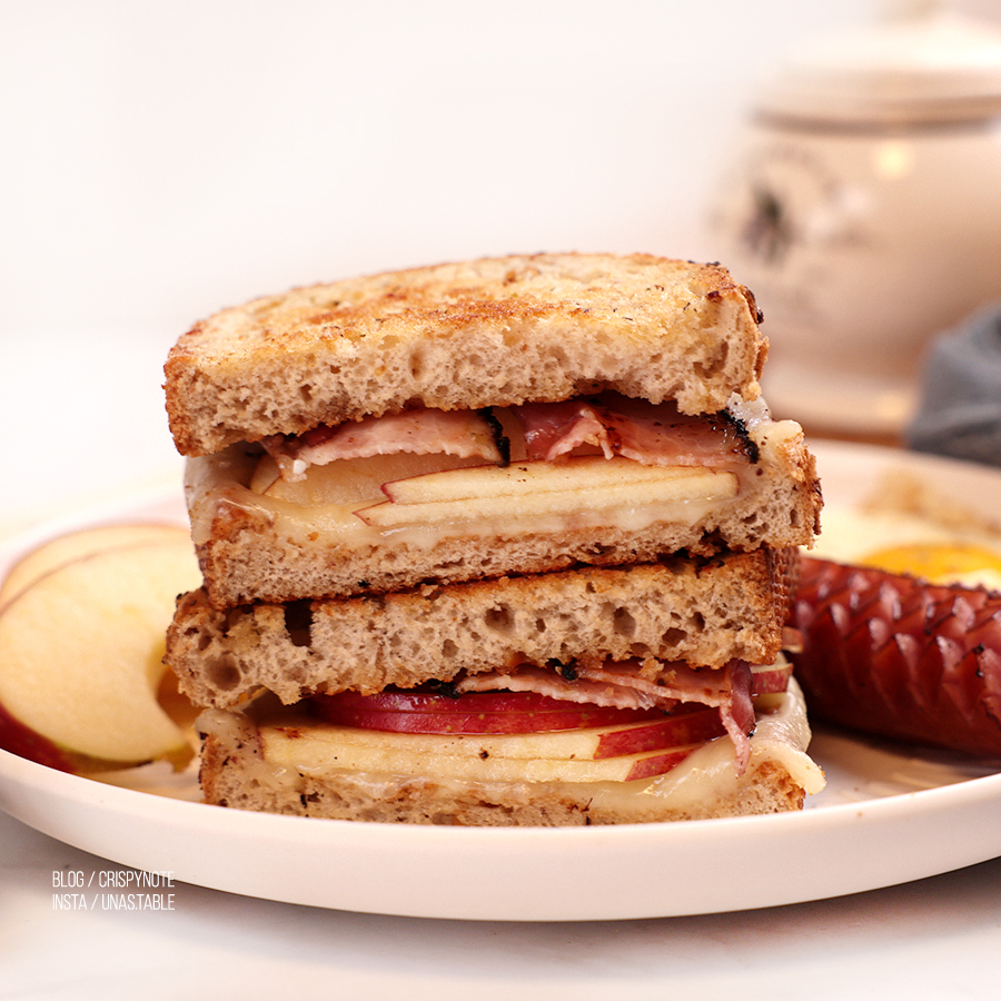 멜팅치즈 베이컨 샌드위치 만들기 소세지대장간 저염 유럽정통방식 수제베이컨