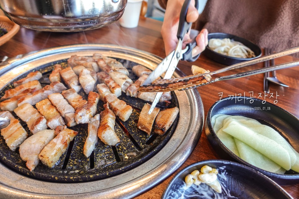 돼지곳간 인천 가성비 좋은 검단신도시고기집 막창까지 무한리필 되는 곳