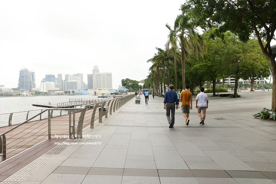 싱가포르 자유여행 머라이언 공원 마리나베이 산책