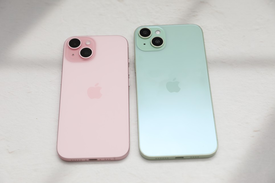 아이폰15 가격, 아이폰15 플러스 카메라 색상 비교