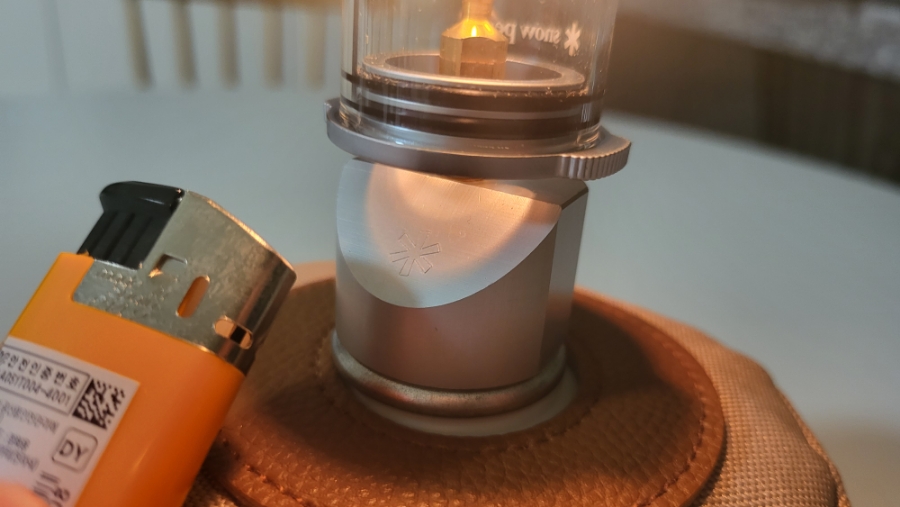 스노우피크 녹턴 램프+다이소 이소가스, 케이스 구입 사용기