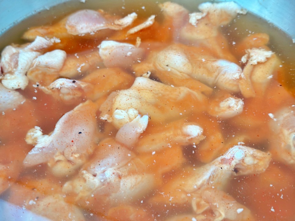 에어프라이어 치킨 윙 닭날개구이 간식 에어프라이어 요리 레시피