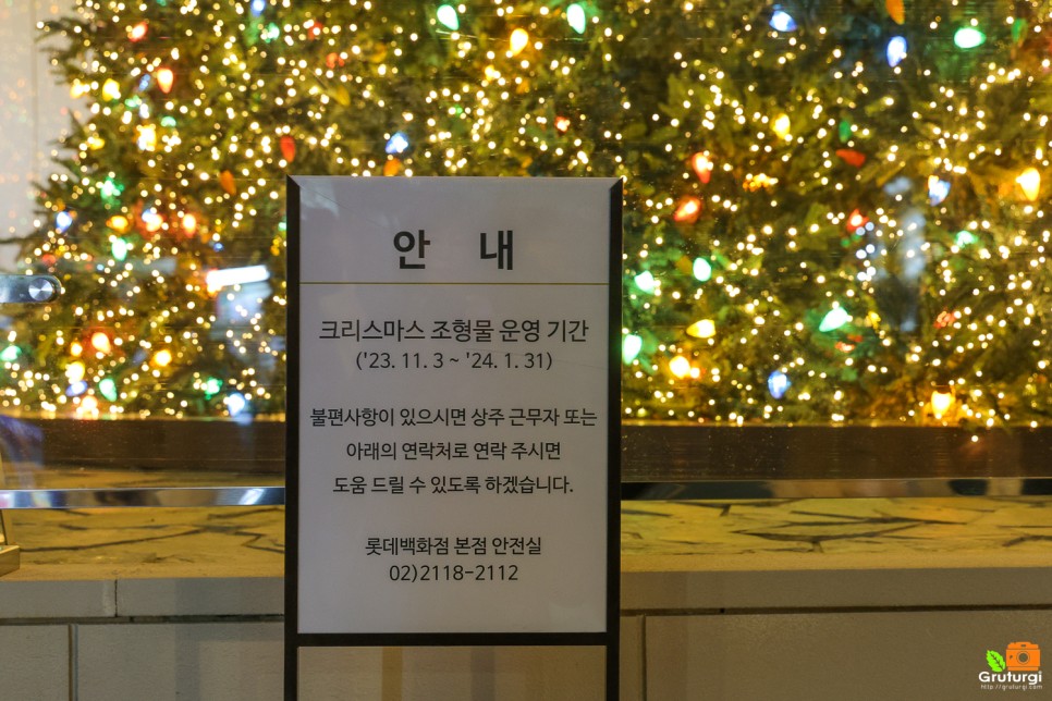 서울 겨울 데이트 코스 가볼만한곳 명동 롯데백화점 겨울 나들이